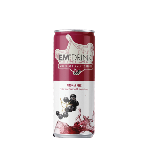 EM Drink Aronia Fizz blikje (250 ml)